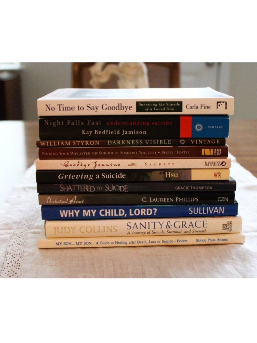 Books Grief Suicide Loss SOS Grieving (Lot 11) Bolton Hsu Collins Styron Jamison